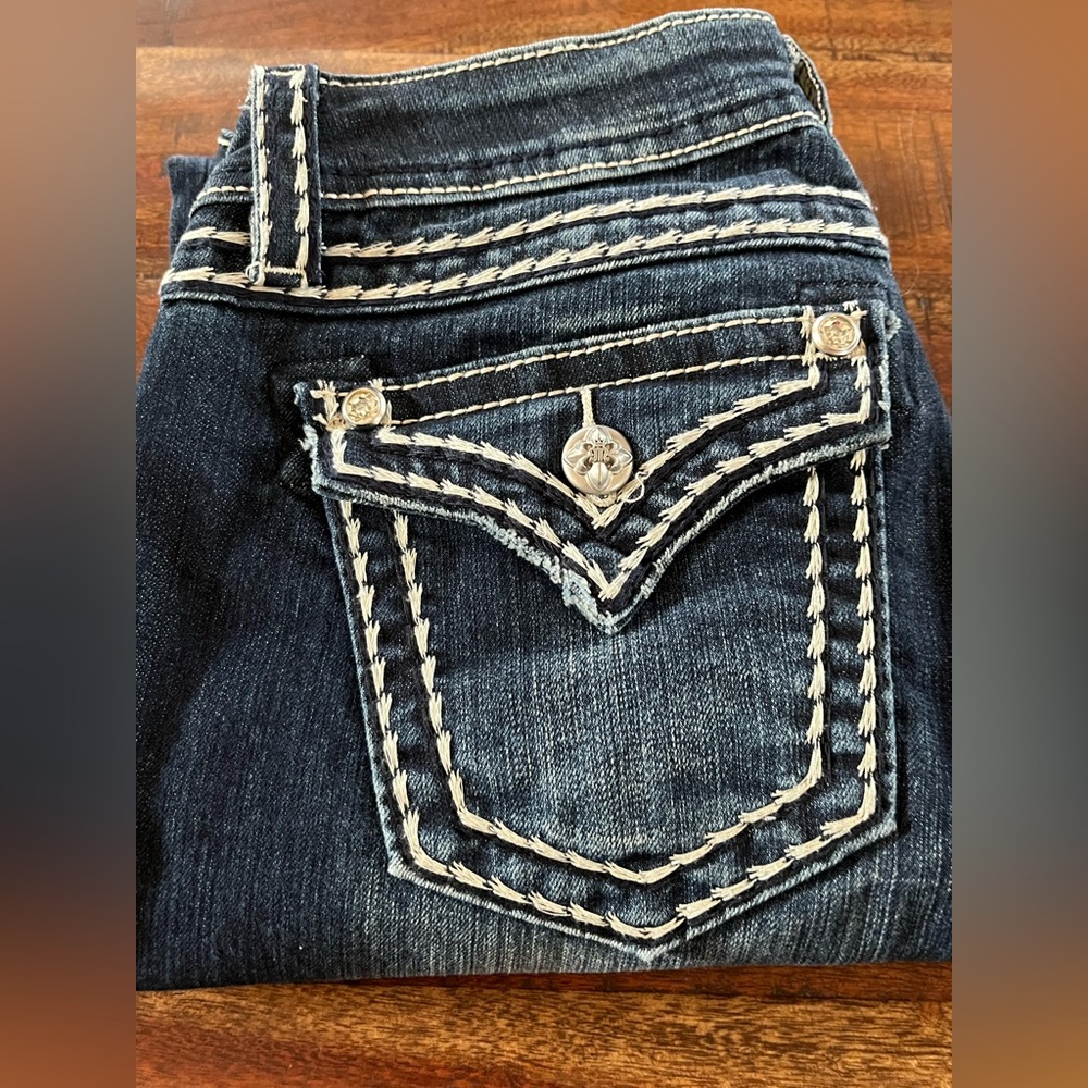 Miss Me Skinny Jeans with Contrast Stitching - Picture 4 of 4